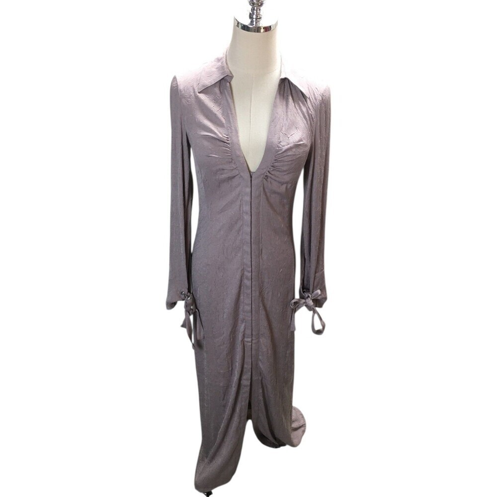 Urban Outfitters Dress Women's Size Small Petite Lavender Purple Front Zip